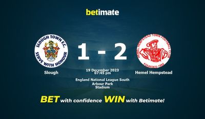 Previsão, probabilidades e previsões de Slough vs Hemel Hempstead Dicas de Apostas 19/12/2023