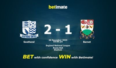 Southend x Barnet Prognóstico, Odds e Dicas de Apostas 26/12/2023