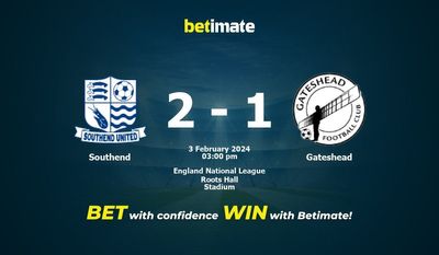 Southend x Gateshead Prognóstico, Odds e Dicas de Apostas 02/03/2024