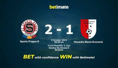 Sparta Praga B vs Hanacka Slavia Kromeriz Prognóstico, Odds e Dicas de Apostas 10/08/2023