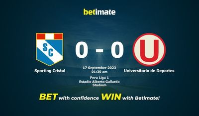 Sporting Cristal x Universitario de Deportes Prognóstico, Odds e Dicas de Apostas 17/09/2023