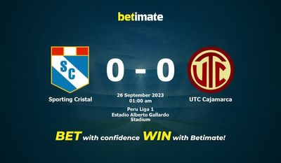 Sporting Cristal x UTC Cajamarca Prognóstico, Odds e Dicas de Apostas 26/09/2023