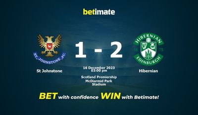 St Johnstone vs Hibernian Prognóstico, Odds e Dicas de Apostas 16/12/2023