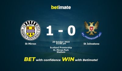 St Mirren vs St Johnstone Prognóstico, Odds e Dicas de Apostas 28/10/2023