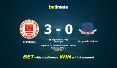St Patricks vs Drogheda United Prognóstico, Odds e Dicas de Apostas 25/09/2023