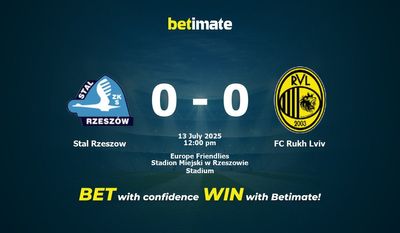Stal Rzeszow vs FC Rukh Lviv Prognóstico, Odds e Dicas de Apostas 13/07/2025