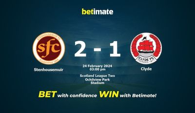 Stenhousemuir vs Clyde Prognóstico, Odds e Dicas de Apostas 24/02/2024
