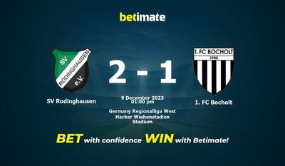 SV Rodinghausen vs 1. FC Bocholt Prognóstico, Odds e Dicas de Apostas 12/09/2023