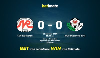 SVG Reichenau vs WSG Swarovski Tirol Prognóstico, Odds e Dicas de Apostas 13/01/2024