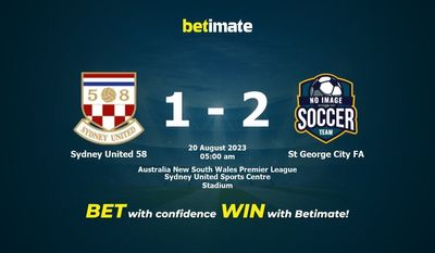 Prognóstico, Odds e Dicas de Apostas Sydney United 58 vs St George City 20/08/2023