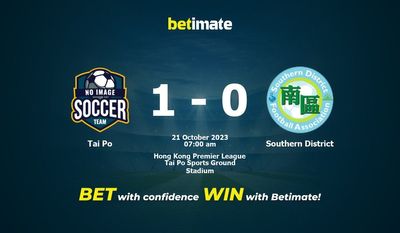 Tai Po x Southern District Prognósticos, Odds e Dicas de Apostas 21/10/2023