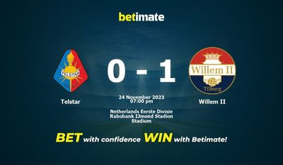 Prognóstico, Odds e Dicas de Apostas Telstar vs Willem II 24/11/2023