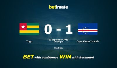 Prognóstico Togo vs Cape Verde Islands 09/10/2023