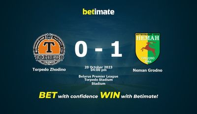 Torpedo Zhodino vs Neman Grodno Prognóstico, Odds e Dicas de Apostas 20/10/2023