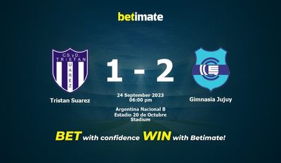 Tristan Suárez vs Gimnasia Jujuy Prognóstico, Odds e Dicas de Apostas 24/09/2023