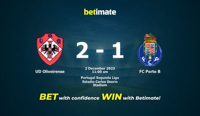 UD Oliveirense vs FC Porto B Prognóstico, Odds e Dicas de Apostas 12/02/2023