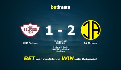 Prognóstico, Odds e Dicas de Apostas UMF Selfoss vs IA Akranes 23/06/2023
