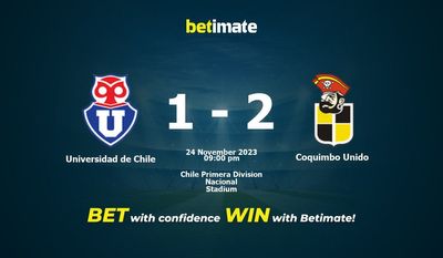 Universidad de Chile x Coquimbo Unido Prognóstico, Odds e Dicas de Apostas 24/11/2023