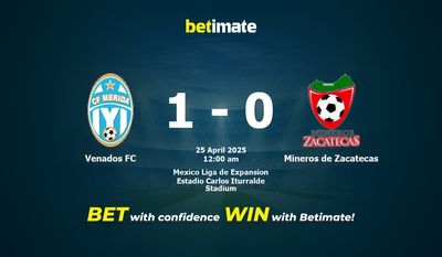Venados FC vs Mineros de Zacatecas Prognóstico, Odds e Dicas de Apostas 25/04/2025