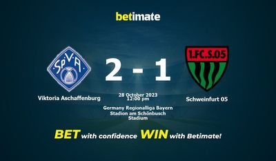 Viktoria Aschaffenburg vs Schweinfurt 05 Prognóstico, Odds e Dicas de Apostas 28/10/2023