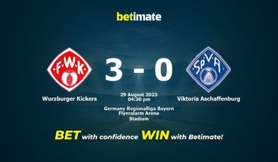 Wurzburger Kickers x Viktoria Aschaffenburg Prognóstico, Odds e Dicas de Apostas 29/08/2023