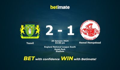 Yeovil vs Hemel Hempstead Prognóstico, Odds e Dicas de Apostas 20/01/2024