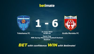 Prognóstico, Odds e Dicas de Apostas Yokohama FC vs Grulla Morioka FC 21/06/2023