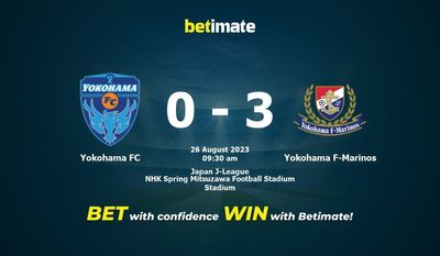 Yokohama FC vs Yokohama F-Marinos Prognóstico, Odds e Dicas de Apostas 26/08/2023