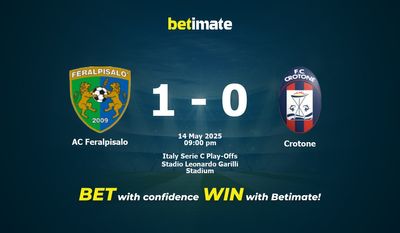 Прогнозы, коэффициенты и советы по ставкам на матч AC Feralpisalo против Crotone 14.05.2025
