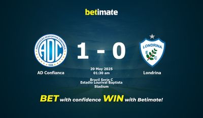 AD Confianca vs Londrina Прогнозы, шансы и советы по ставкам на 19.05.2025
