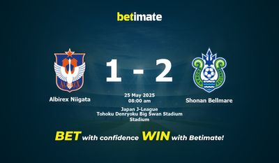 Прогнозы, коэффициенты и советы по ставкам на матч Albirex Niigata против Shonan Bellmare 25.05.2025