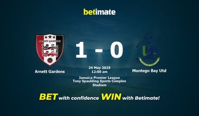 Arnett Gardens vs Montego Bay Utd Prediction, Odds & Betting Tips 05/23/2025
