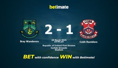 Прогнозы, коэффициенты и советы по ставкам на матч Bray Wanderers против Cobh Ramblers 28.03.2025