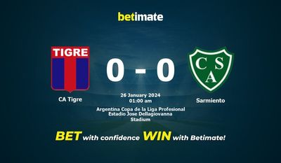 CA Tigre vs Sarmiento Прогнозы, коэффициенты и советы по ставкам на 25.01.2024