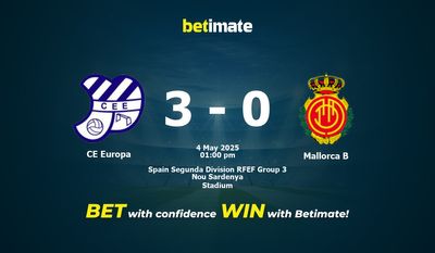Прогнозы, коэффициенты и советы по ставкам на матч CE Europa против Mallorca B 05/04/2025