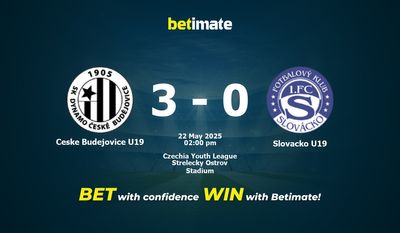 Ческе-Будеевице U19 — Словацко U19 Прогнозы, шансы и советы по ставкам на 22.05.2025