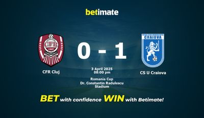 ЧФР Клуж — CS U Craiova Прогнозы, шансы и советы по ставкам на 03.04.2025