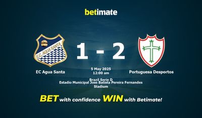 EC Agua Santa vs Portuguesa Desportos Прогнозы, шансы и советы по ставкам на 04.05.2025