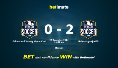 Fakirapool Young Men's Club против Rahmatgonj MFS Прогноз, коэффициенты и советы по ставкам 28.12.2024