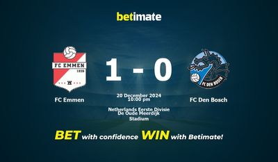 FC Emmen vs FC Den Bosch Prediction, Odds & Betting Tips 12/20/2024