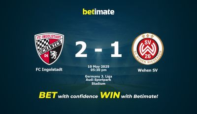 FC Ingolstadt vs Wehen SV Прогнозы, шансы и советы по ставкам на 10.05.2025