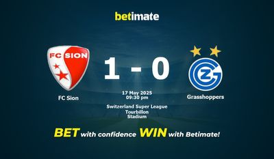Прогнозы, коэффициенты и советы по ставкам на матч FC Sion против Grasshoppers 17.05.2025