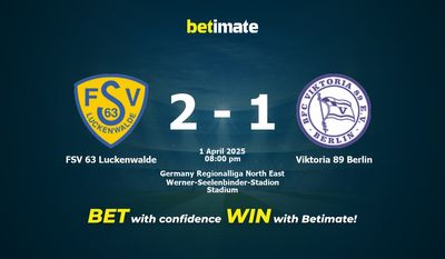Прогнозы, коэффициенты и советы по ставкам на матч FSV 63 Luckenwalde против Viktoria 89 Berlin 04/01/2025