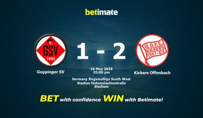 Goppinger SV против Kickers Offenbach Прогноз, коэффициенты и советы по ставкам 05/10/2025