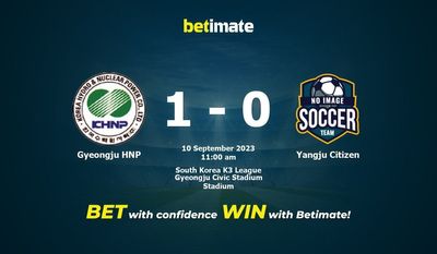 Gyeongju HNP против Yangju Citizen Прогнозы, коэффициенты и советы по ставкам на 10.09.2023