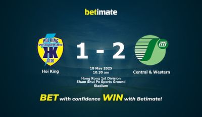 Hoi King против Central & Western. Прогноз, коэффициенты и советы по ставкам 18.05.2025