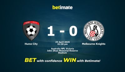 Прогноз, коэффициенты и советы по ставкам на матч Hume City — Melbourne Knights 25.04.2025