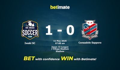 Прогнозы, коэффициенты и советы по ставкам на матч Iwaki SC против Consadole Sapporo 05/11/2025