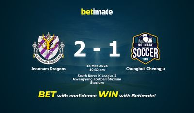 Прогнозы, коэффициенты и советы по ставкам на матч Jeonnam Dragons против Chungbuk Cheongju 18.05.2025