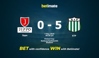 Прогнозы, коэффициенты и советы по ставкам на матч Jippo против KTP 05/07/2025
